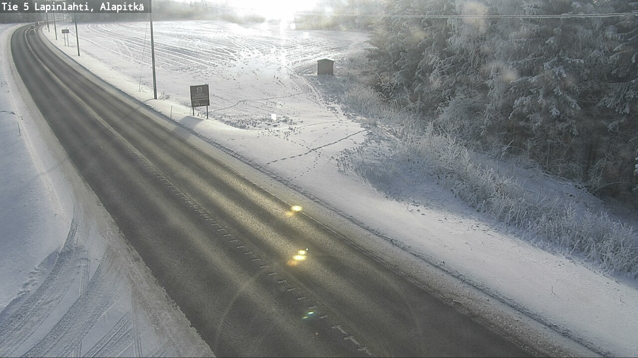 Weather Camera Image Road 5 Lapinlahti, Alapitkä, Lapinlahti, Pohjois-Savo