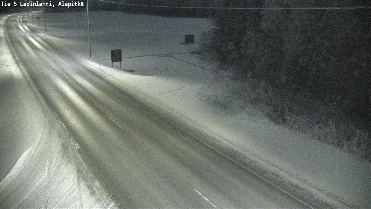 Weather Camera Image Road 5 Lapinlahti, Alapitkä, Lapinlahti, Pohjois-Savo