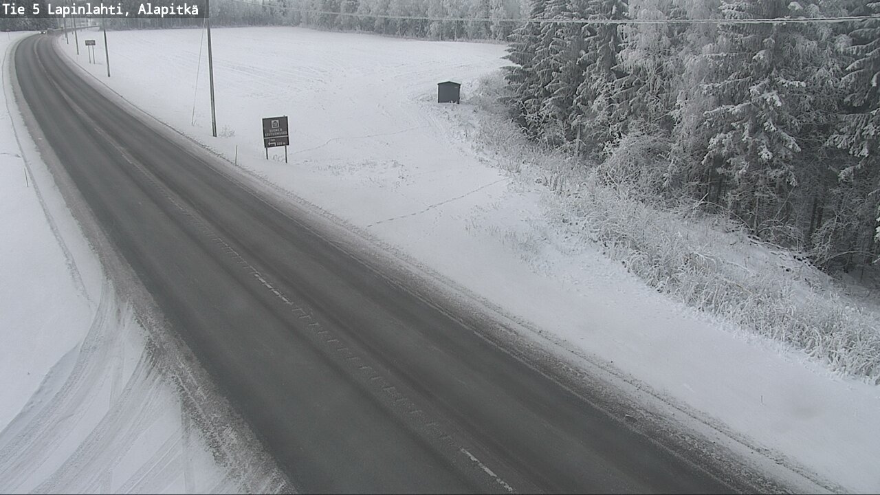Weather Camera Image Road 5 Lapinlahti, Alapitkä, Lapinlahti, Pohjois-Savo