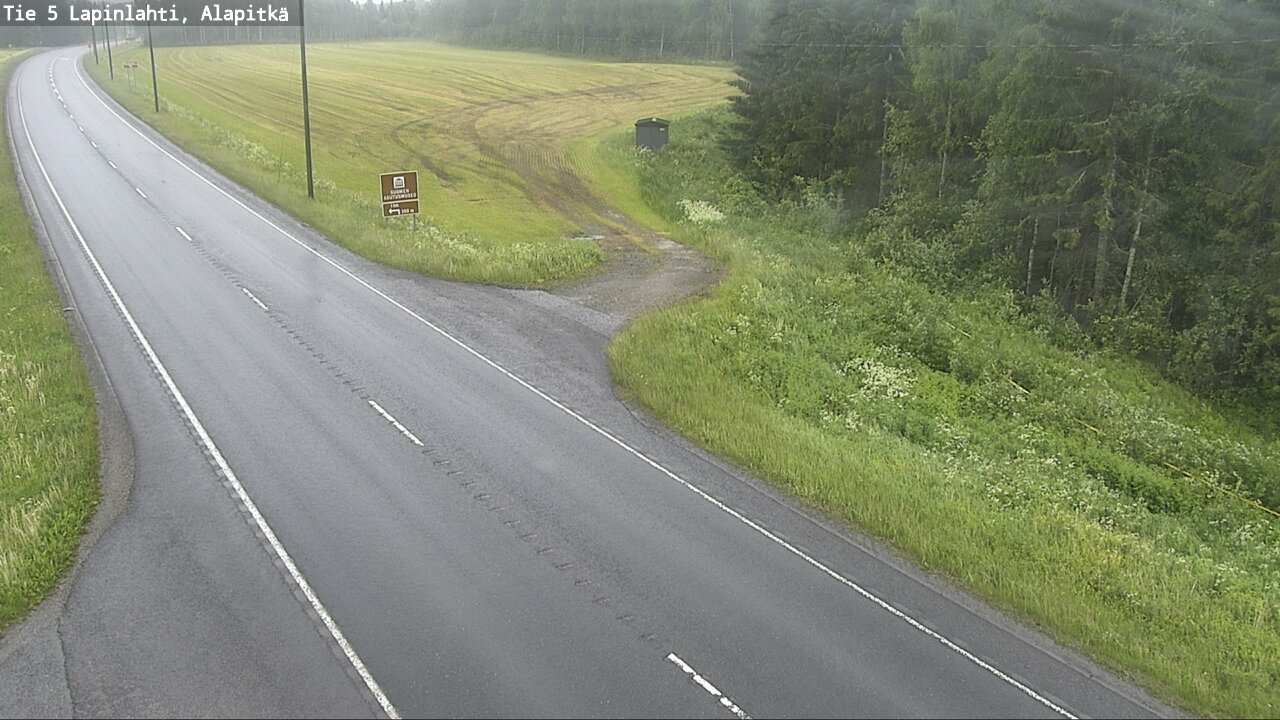 Weather Camera Image Väg 5 Lapinlax, Alapitkä, Lapinlahti, Pohjois-Savo