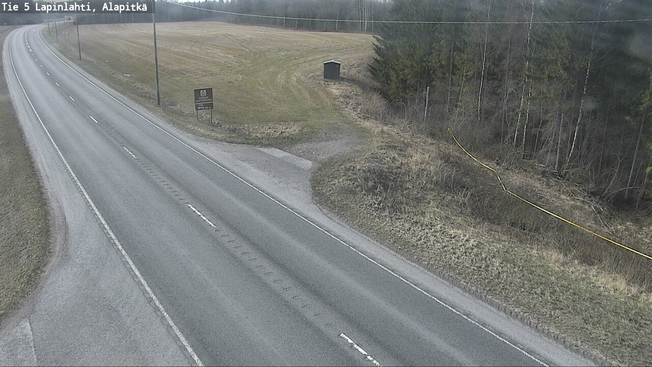 Weather Camera Image Road 5 Lapinlahti, Alapitkä, Lapinlahti, Pohjois-Savo