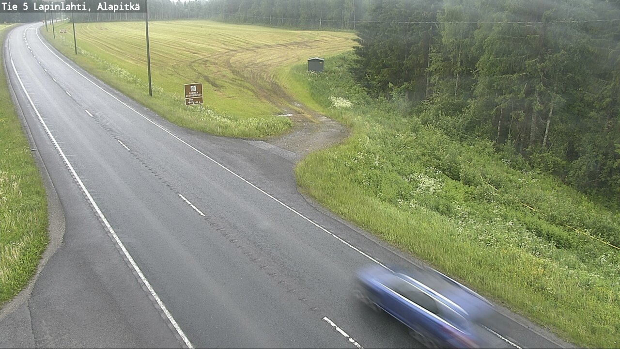 Weather Camera Image Väg 5 Lapinlax, Alapitkä, Lapinlahti, Pohjois-Savo