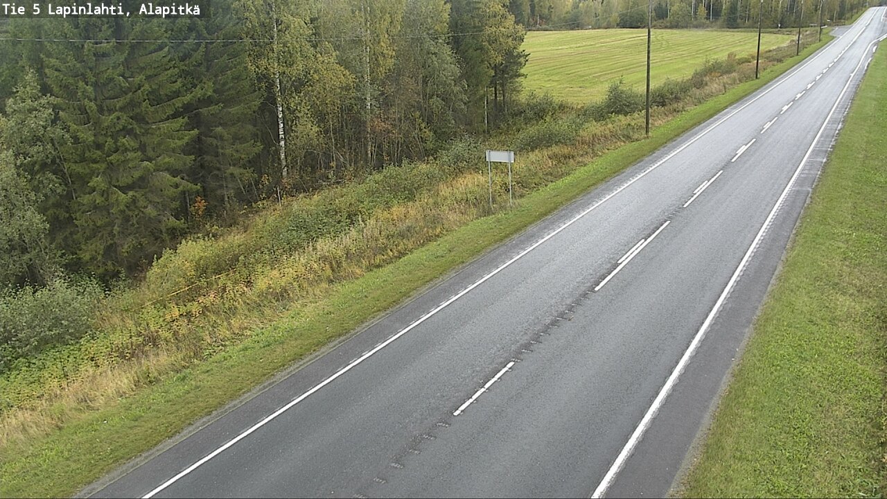 Weather Camera Image Road 5 Lapinlahti, Alapitkä, Lapinlahti, Pohjois-Savo
