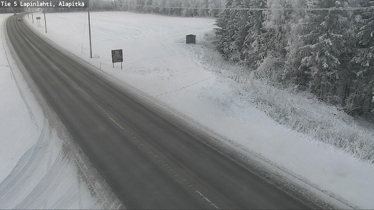 Weather Camera Image Road 5 Lapinlahti, Alapitkä, Lapinlahti, Pohjois-Savo