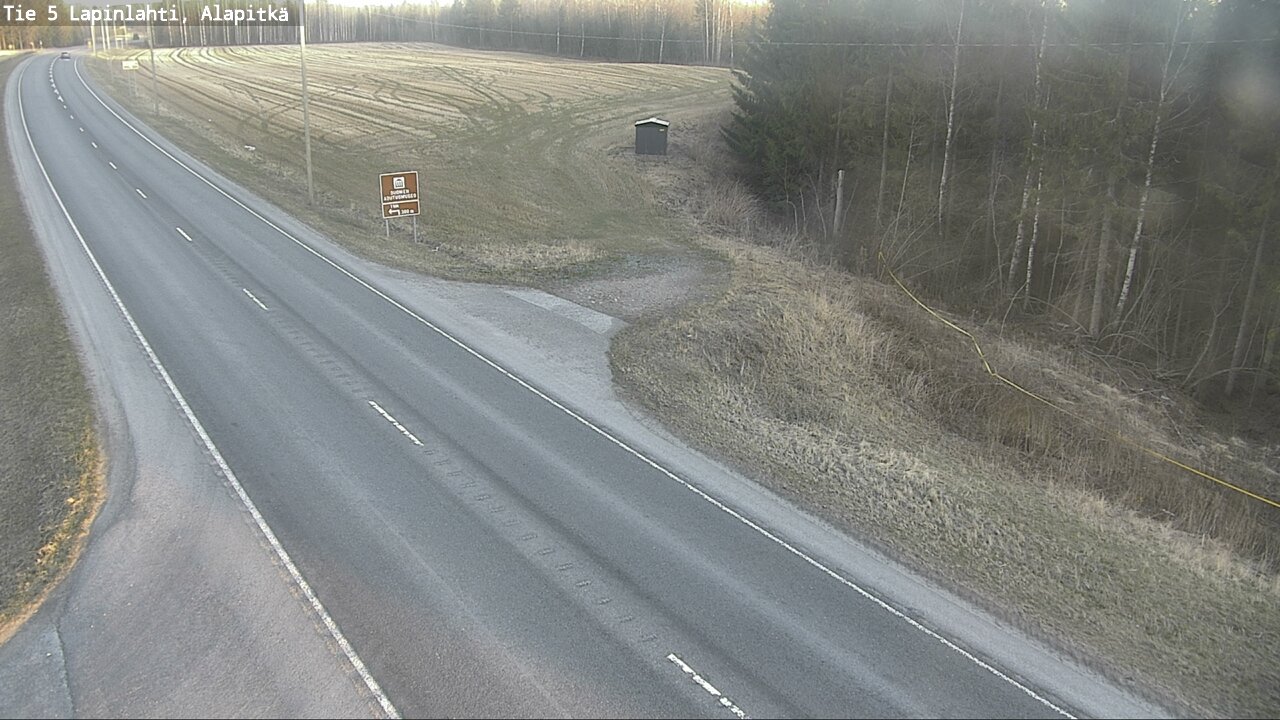 Weather Camera Image Väg 5 Lapinlax, Alapitkä, Lapinlahti, Pohjois-Savo