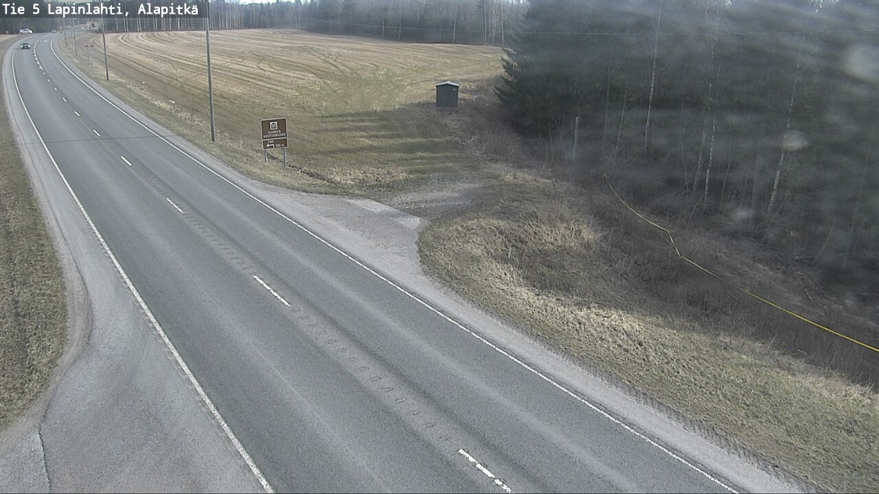 Weather Camera Image Väg 5 Lapinlax, Alapitkä, Lapinlahti, Pohjois-Savo