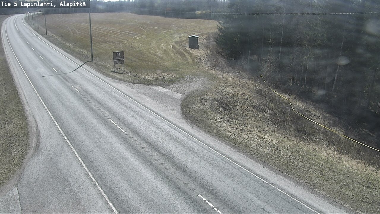Weather Camera Image Väg 5 Lapinlax, Alapitkä, Lapinlahti, Pohjois-Savo