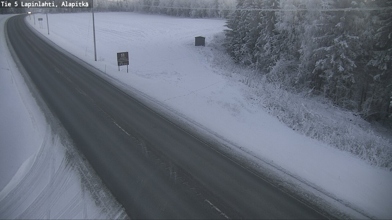 Weather Camera Image Road 5 Lapinlahti, Alapitkä, Lapinlahti, Pohjois-Savo