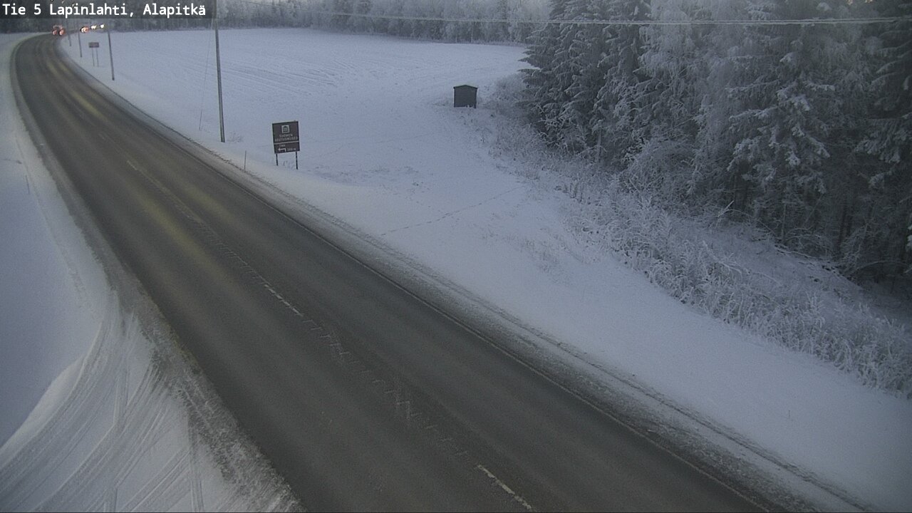 Weather Camera Image Road 5 Lapinlahti, Alapitkä, Lapinlahti, Pohjois-Savo