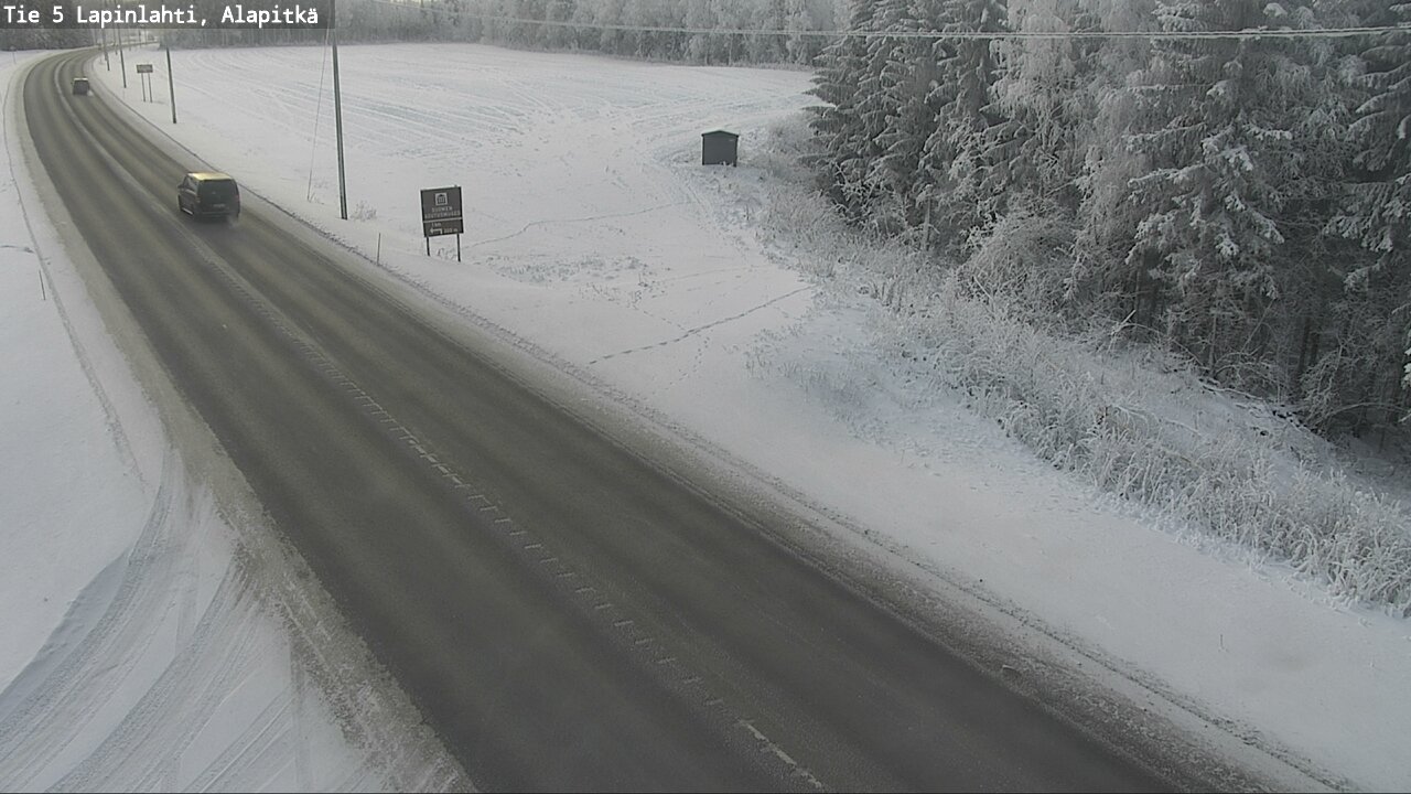 Weather Camera Image Road 5 Lapinlahti, Alapitkä, Lapinlahti, Pohjois-Savo