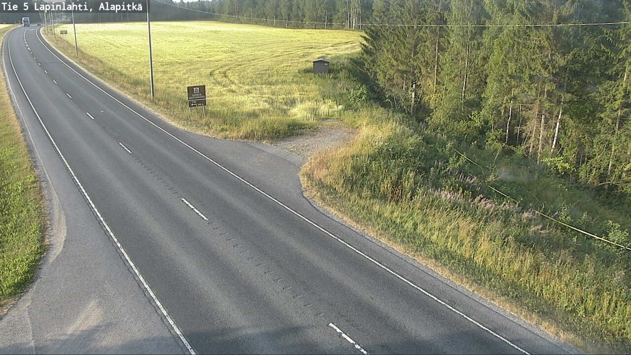 Weather Camera Image Väg 5 Lapinlax, Alapitkä, Lapinlahti, Pohjois-Savo