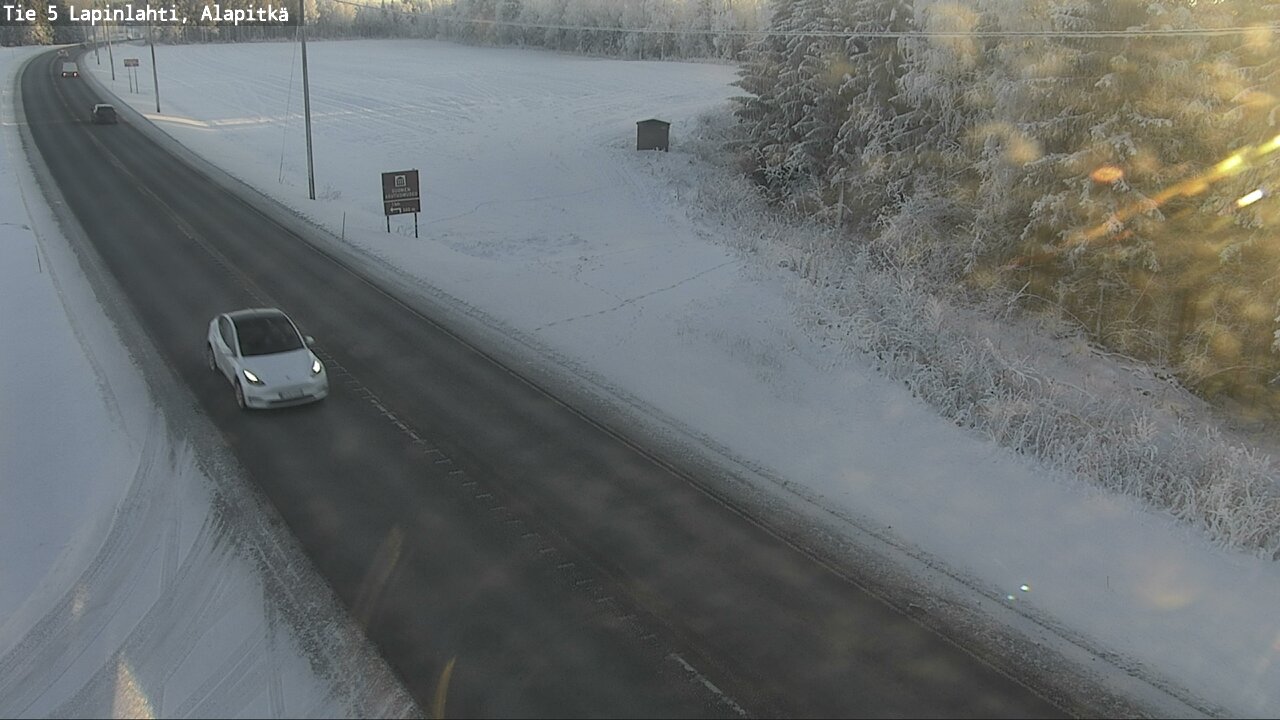 Weather Camera Image Road 5 Lapinlahti, Alapitkä, Lapinlahti, Pohjois-Savo