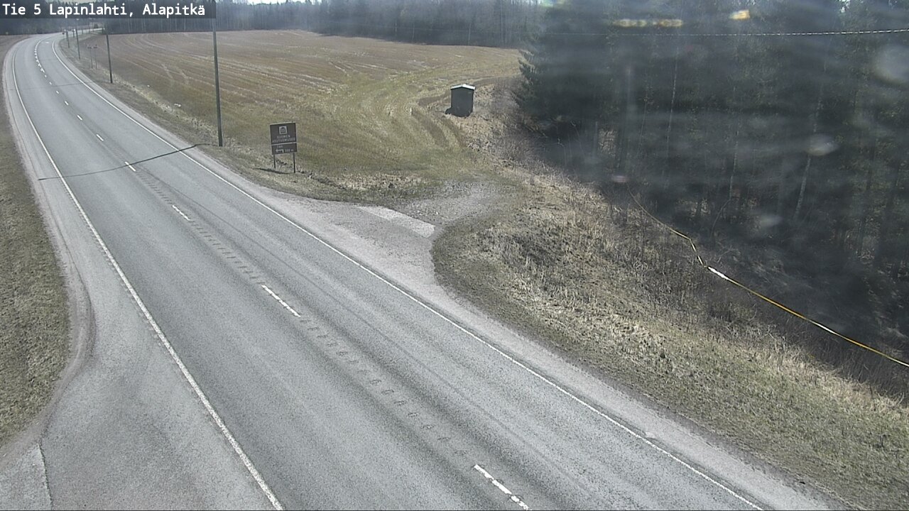 Weather Camera Image Väg 5 Lapinlax, Alapitkä, Lapinlahti, Pohjois-Savo