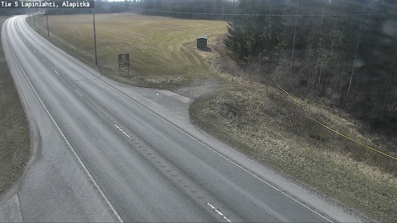 Weather Camera Image Road 5 Lapinlahti, Alapitkä, Lapinlahti, Pohjois-Savo