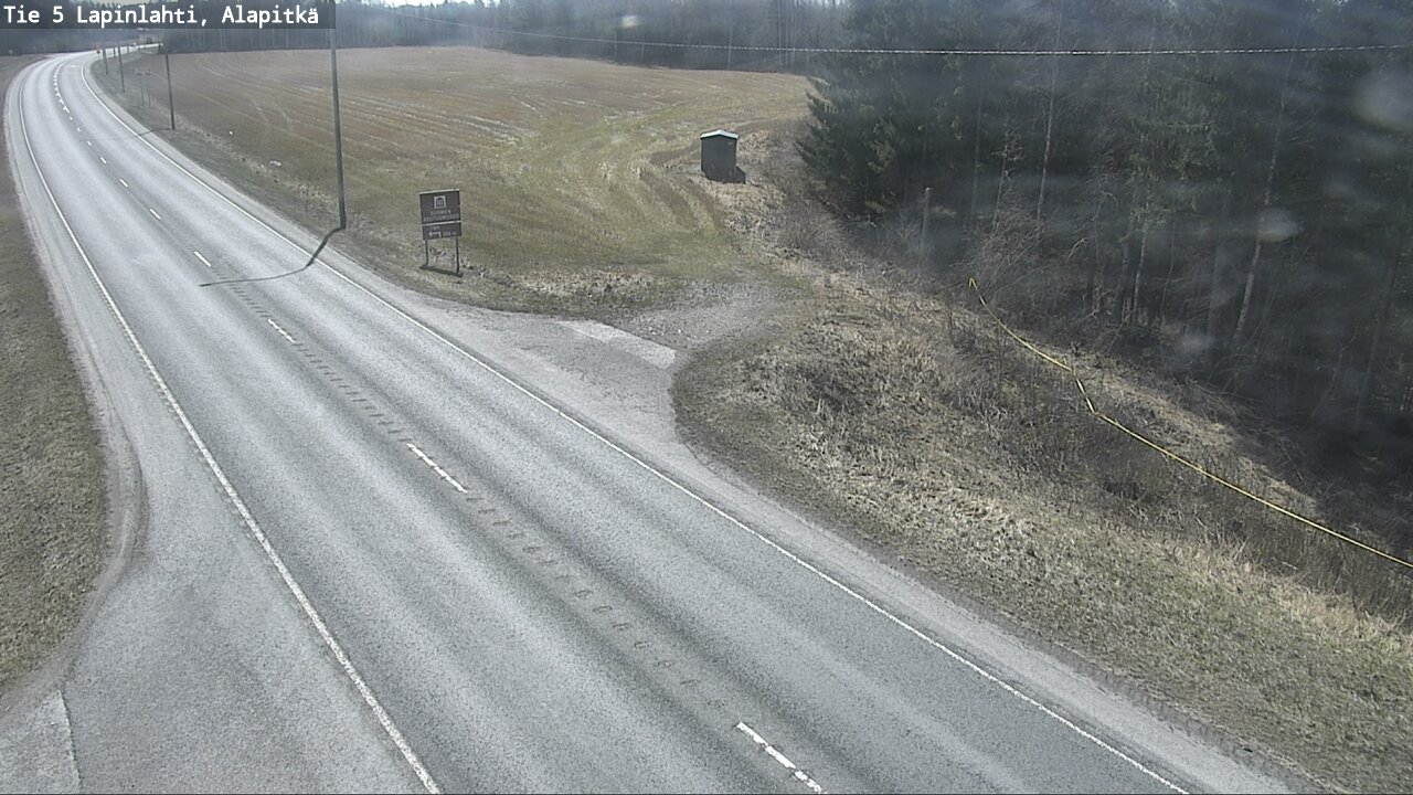 Weather Camera Image Väg 5 Lapinlax, Alapitkä, Lapinlahti, Pohjois-Savo