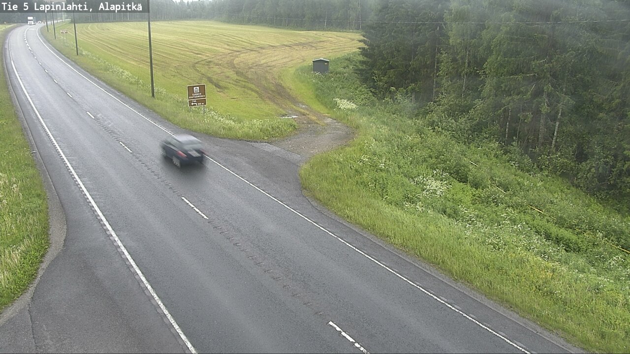 Weather Camera Image Väg 5 Lapinlax, Alapitkä, Lapinlahti, Pohjois-Savo