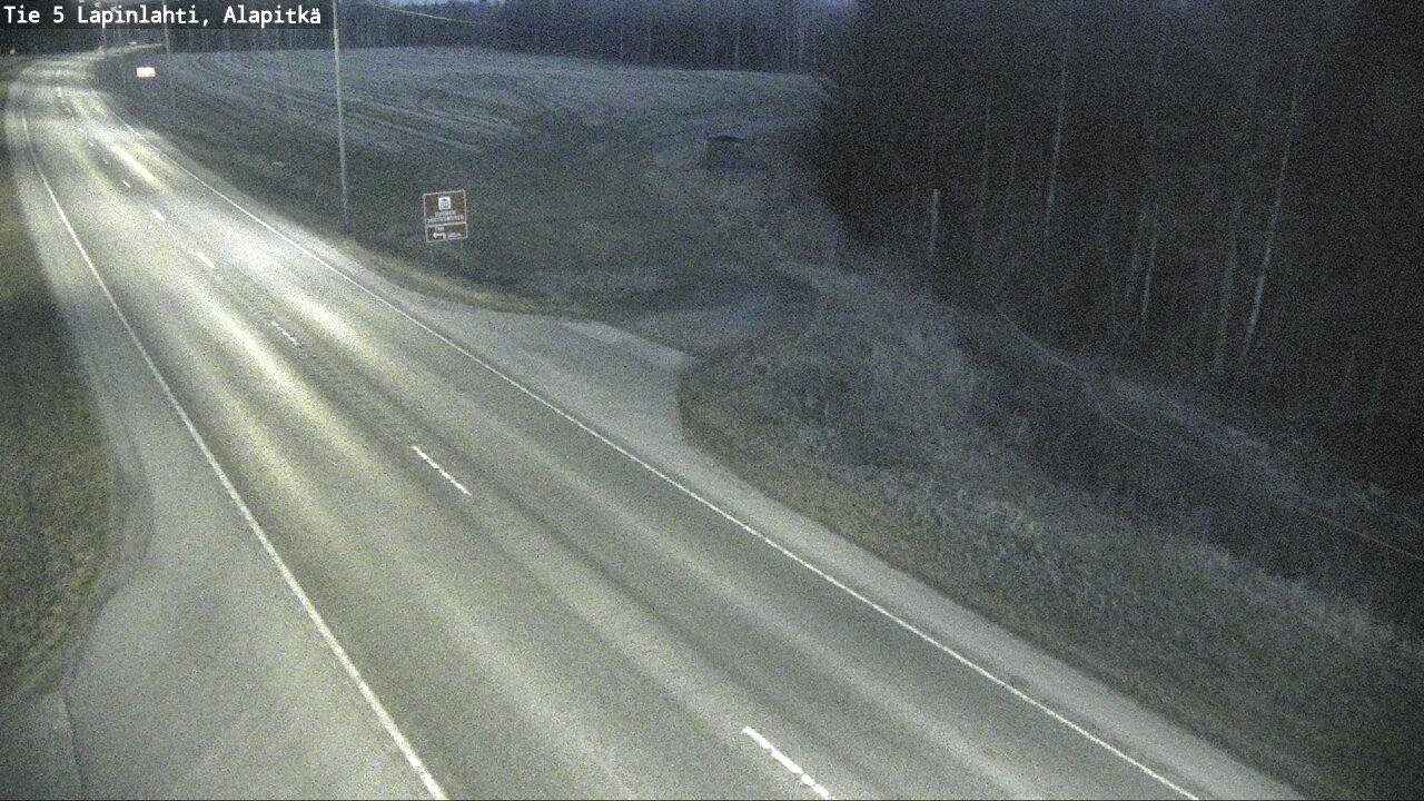Weather Camera Image Väg 5 Lapinlax, Alapitkä, Lapinlahti, Pohjois-Savo