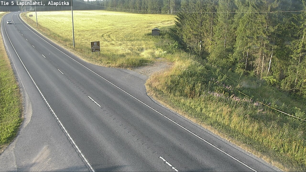 Weather Camera Image Väg 5 Lapinlax, Alapitkä, Lapinlahti, Pohjois-Savo