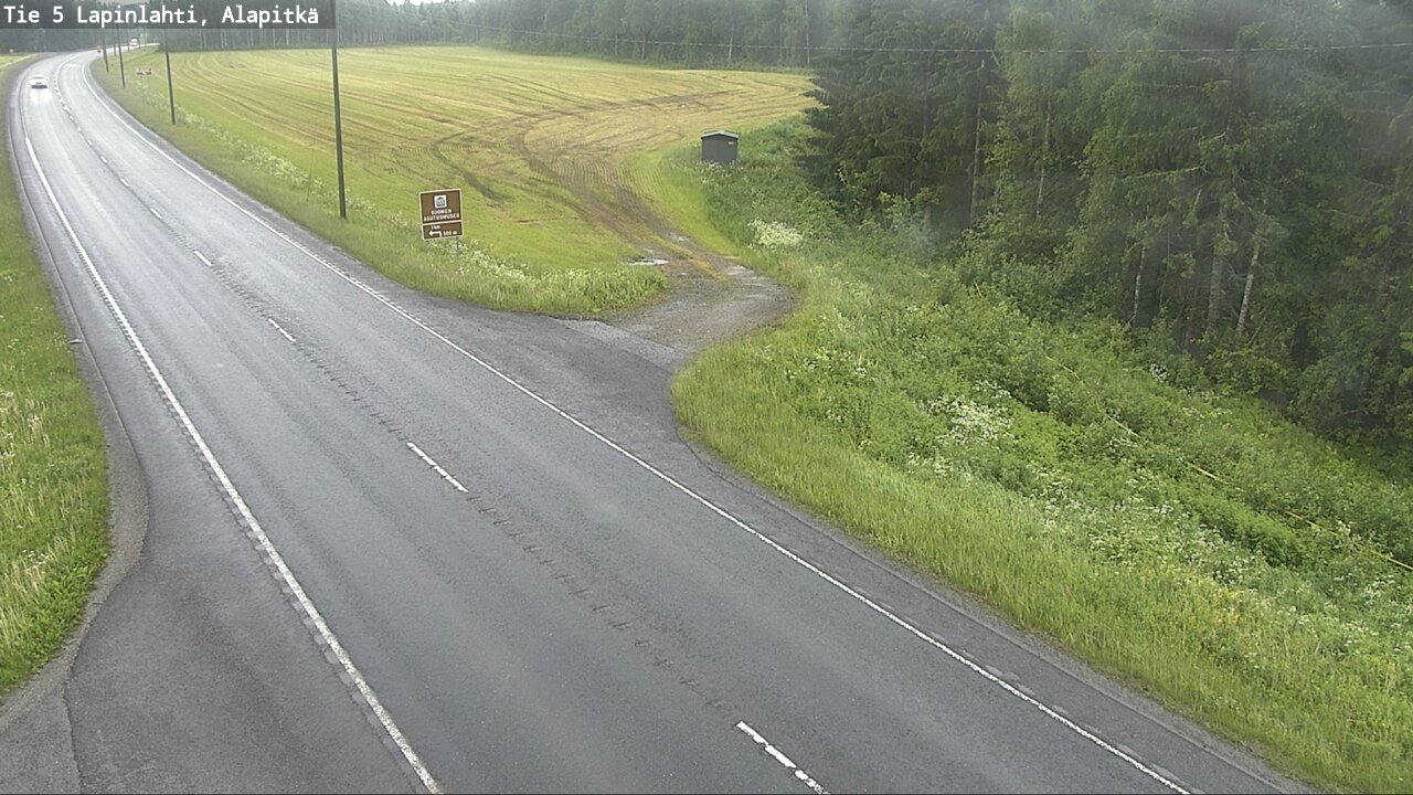 Weather Camera Image Väg 5 Lapinlax, Alapitkä, Lapinlahti, Pohjois-Savo