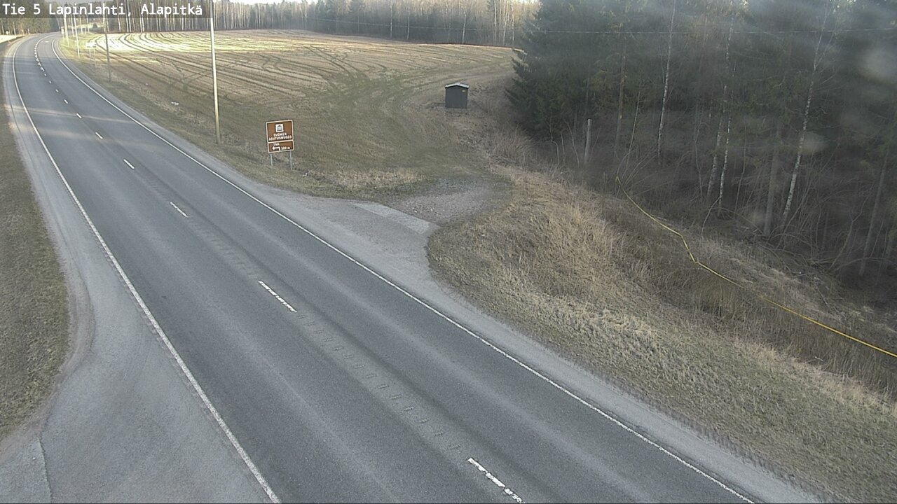 Weather Camera Image Väg 5 Lapinlax, Alapitkä, Lapinlahti, Pohjois-Savo