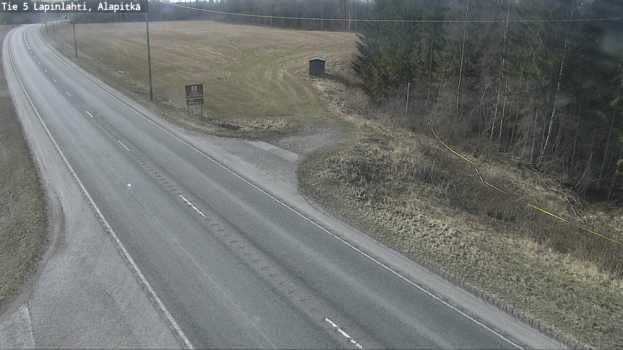 Weather Camera Image Väg 5 Lapinlax, Alapitkä, Lapinlahti, Pohjois-Savo