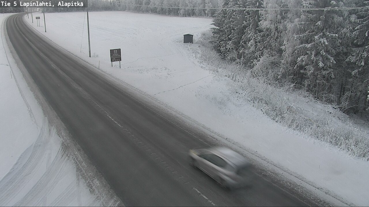 Weather Camera Image Road 5 Lapinlahti, Alapitkä, Lapinlahti, Pohjois-Savo