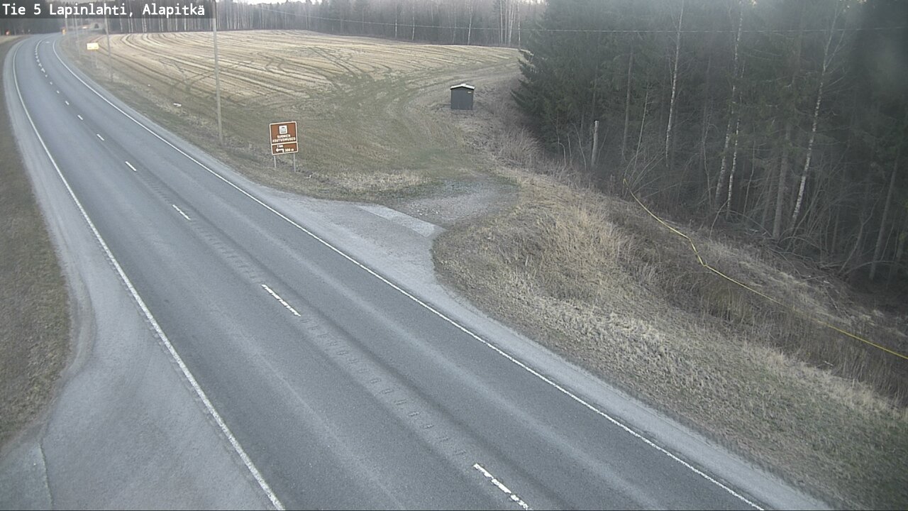 Weather Camera Image Väg 5 Lapinlax, Alapitkä, Lapinlahti, Pohjois-Savo