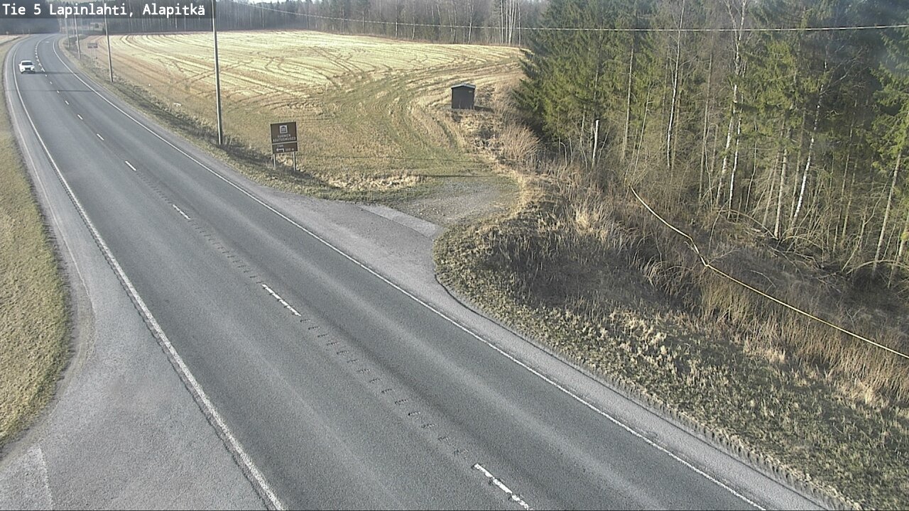 Weather Camera Image Road 5 Lapinlahti, Alapitkä, Lapinlahti, Pohjois-Savo