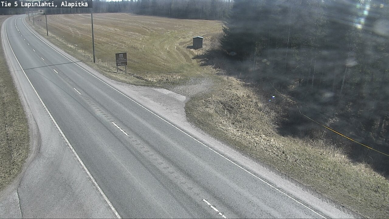 Weather Camera Image Väg 5 Lapinlax, Alapitkä, Lapinlahti, Pohjois-Savo