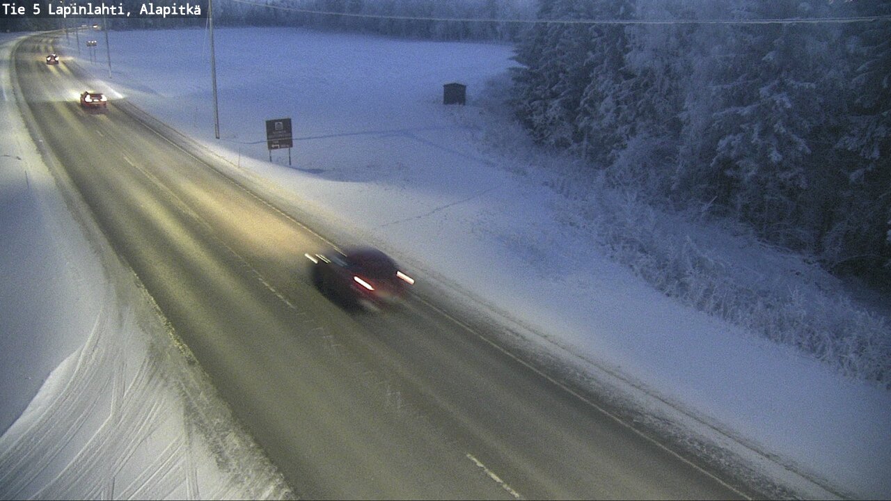 Weather Camera Image Road 5 Lapinlahti, Alapitkä, Lapinlahti, Pohjois-Savo