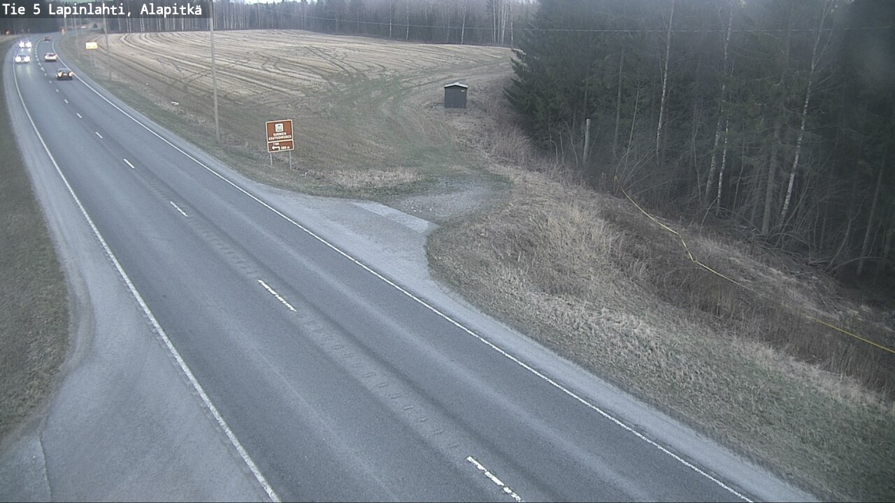 Weather Camera Image Väg 5 Lapinlax, Alapitkä, Lapinlahti, Pohjois-Savo