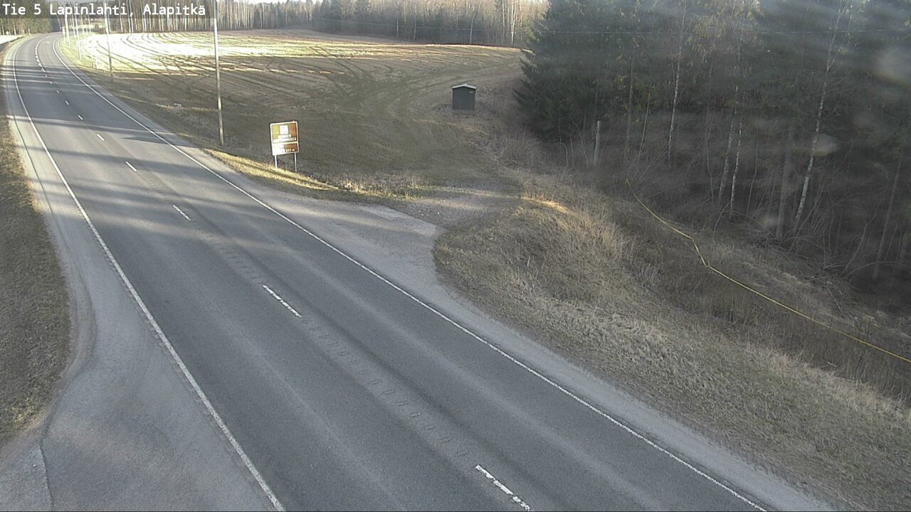 Weather Camera Image Väg 5 Lapinlax, Alapitkä, Lapinlahti, Pohjois-Savo
