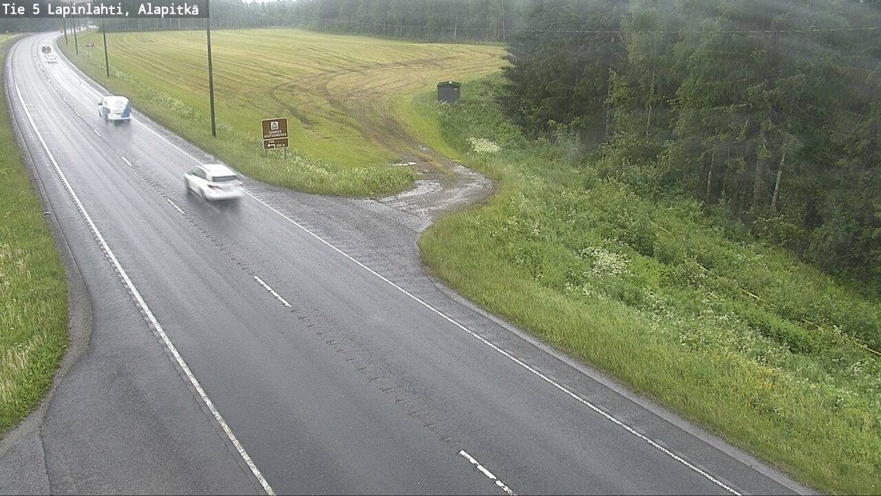 Weather Camera Image Väg 5 Lapinlax, Alapitkä, Lapinlahti, Pohjois-Savo
