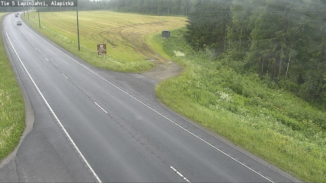 Weather Camera Image Väg 5 Lapinlax, Alapitkä, Lapinlahti, Pohjois-Savo