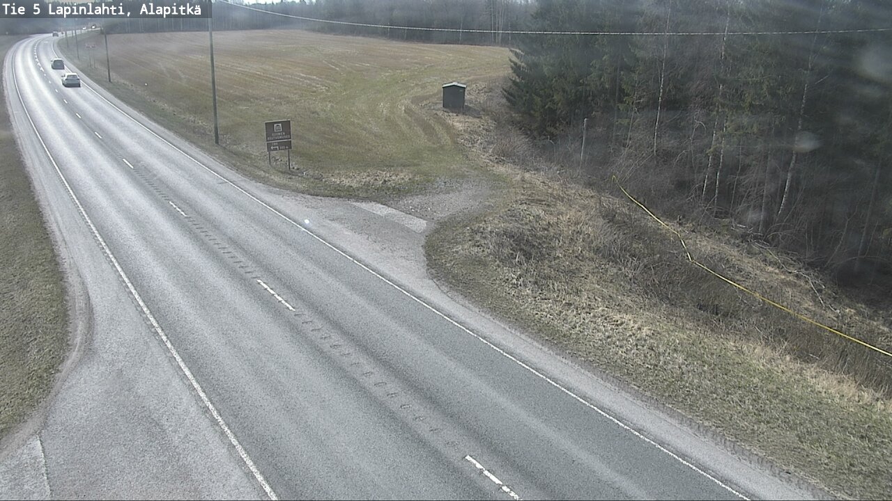 Weather Camera Image Road 5 Lapinlahti, Alapitkä, Lapinlahti, Pohjois-Savo