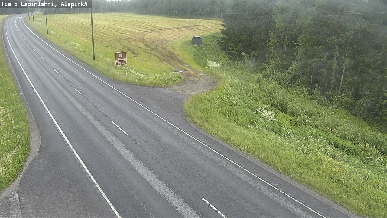 Weather Camera Image Väg 5 Lapinlax, Alapitkä, Lapinlahti, Pohjois-Savo
