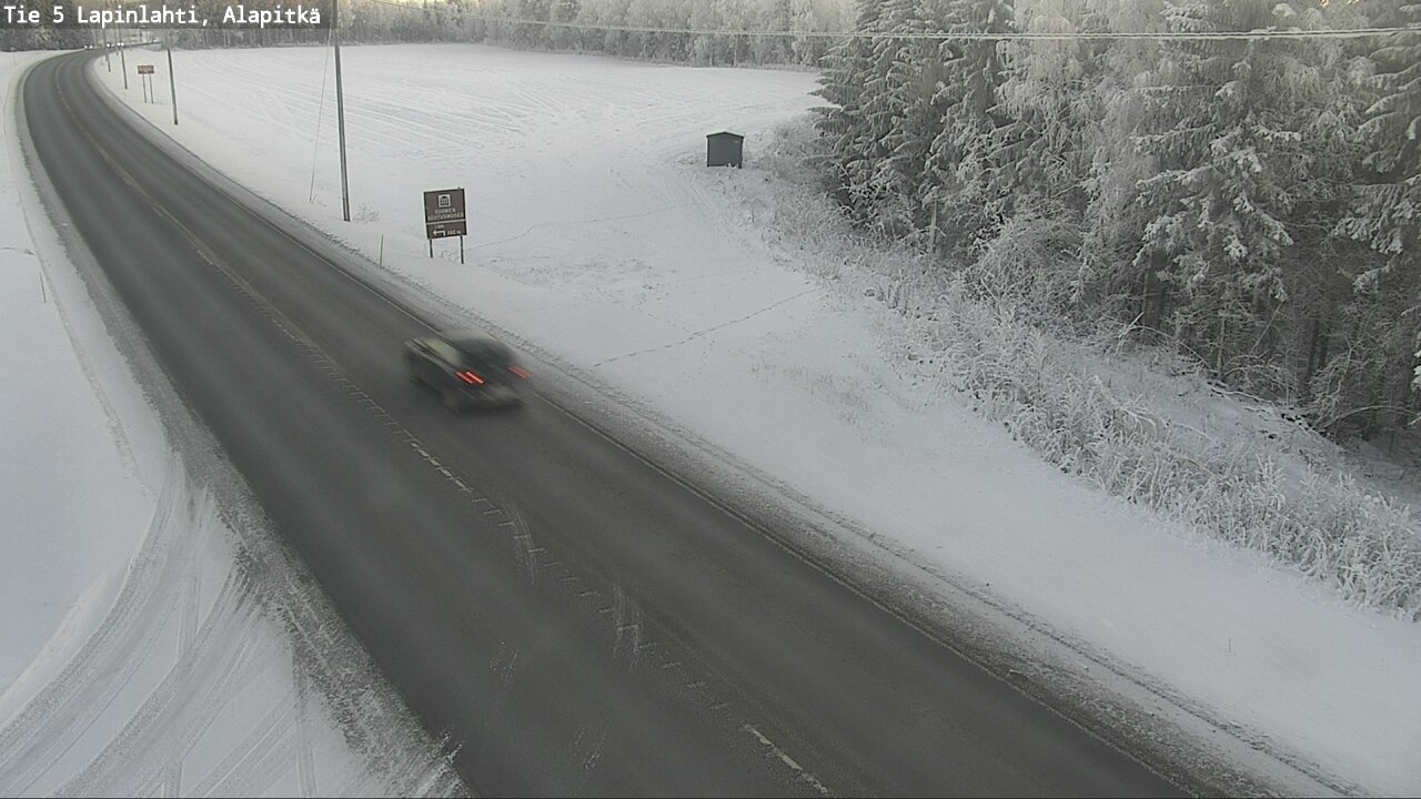 Weather Camera Image Road 5 Lapinlahti, Alapitkä, Lapinlahti, Pohjois-Savo