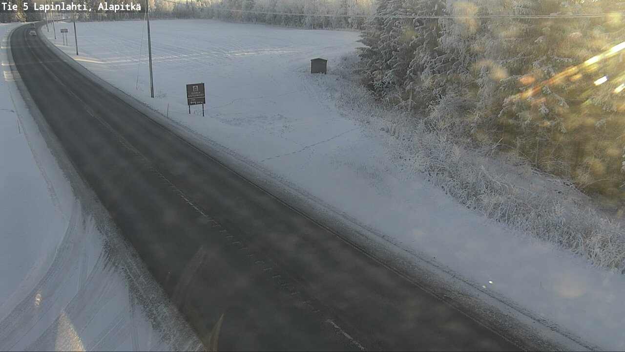 Weather Camera Image Road 5 Lapinlahti, Alapitkä, Lapinlahti, Pohjois-Savo