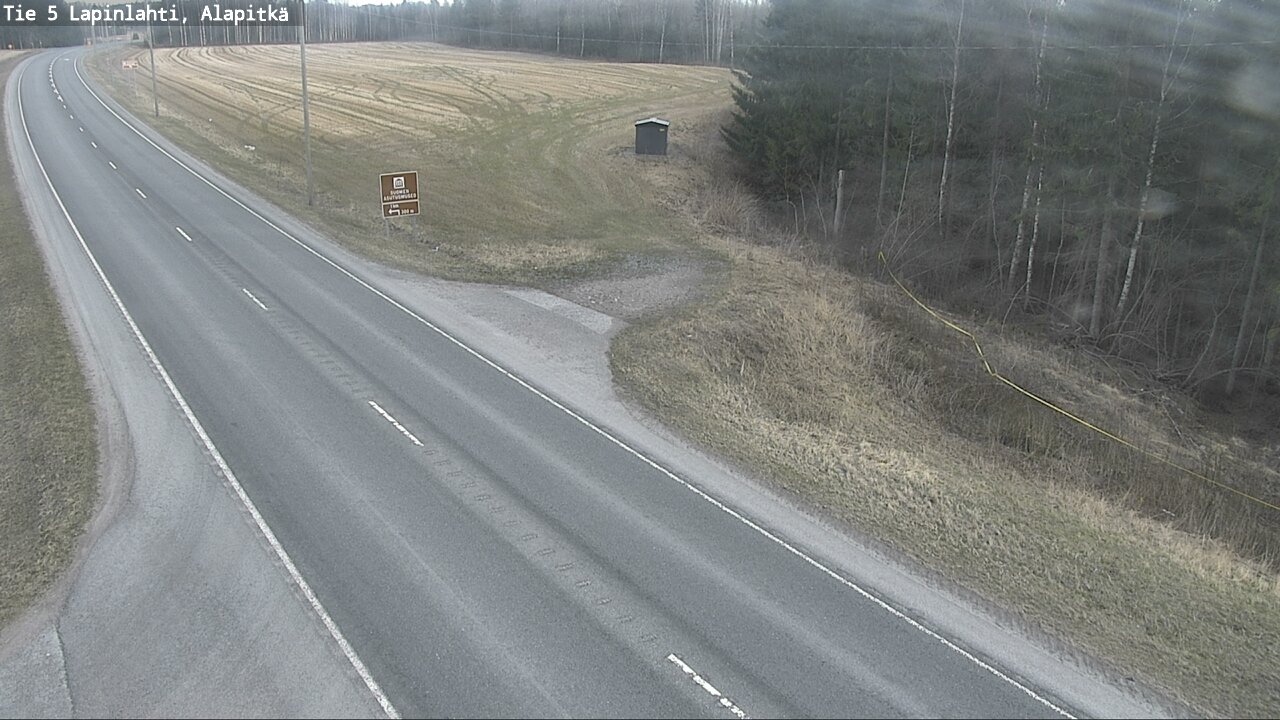 Weather Camera Image Väg 5 Lapinlax, Alapitkä, Lapinlahti, Pohjois-Savo