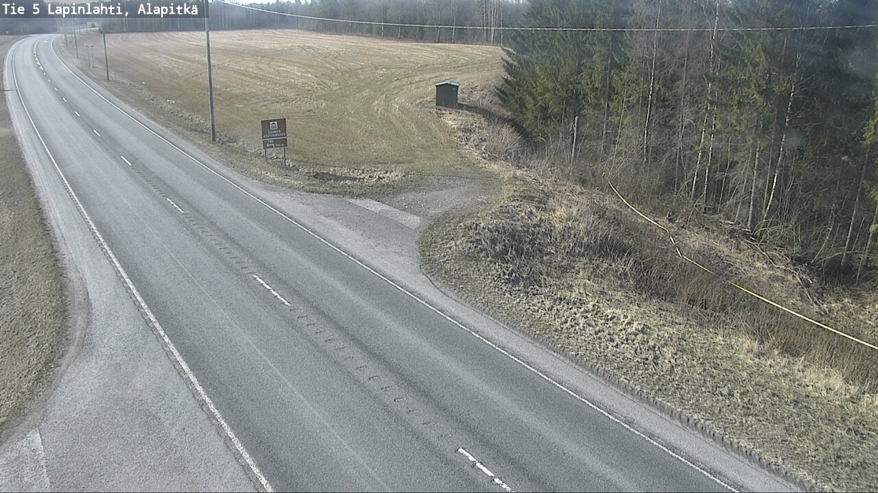 Weather Camera Image Väg 5 Lapinlax, Alapitkä, Lapinlahti, Pohjois-Savo