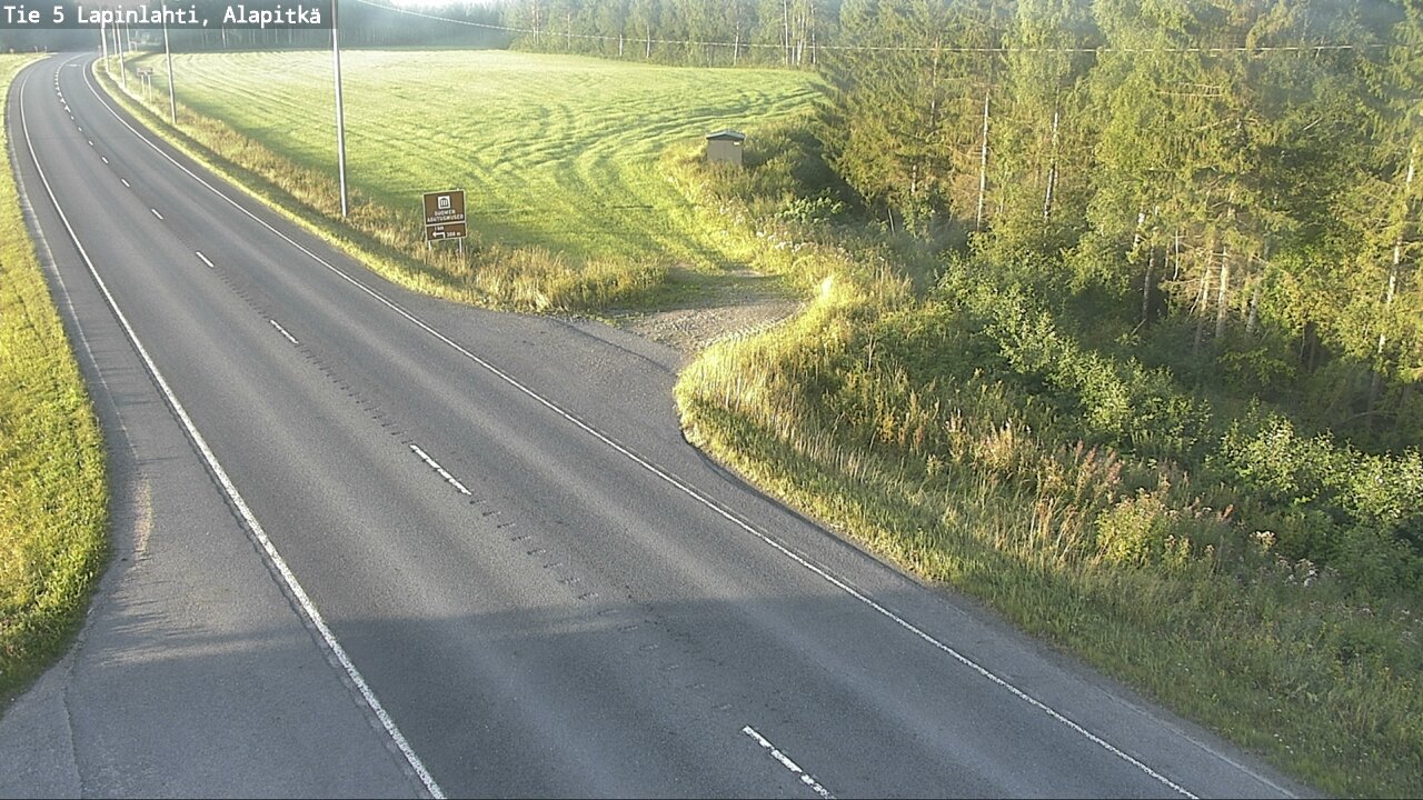 Weather Camera Image Road 5 Lapinlahti, Alapitkä, Lapinlahti, Pohjois-Savo