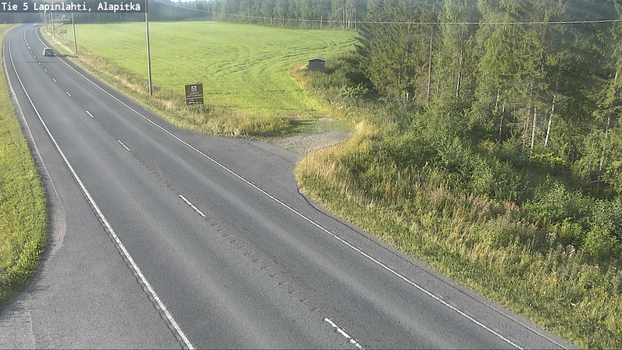 Weather Camera Image Väg 5 Lapinlax, Alapitkä, Lapinlahti, Pohjois-Savo