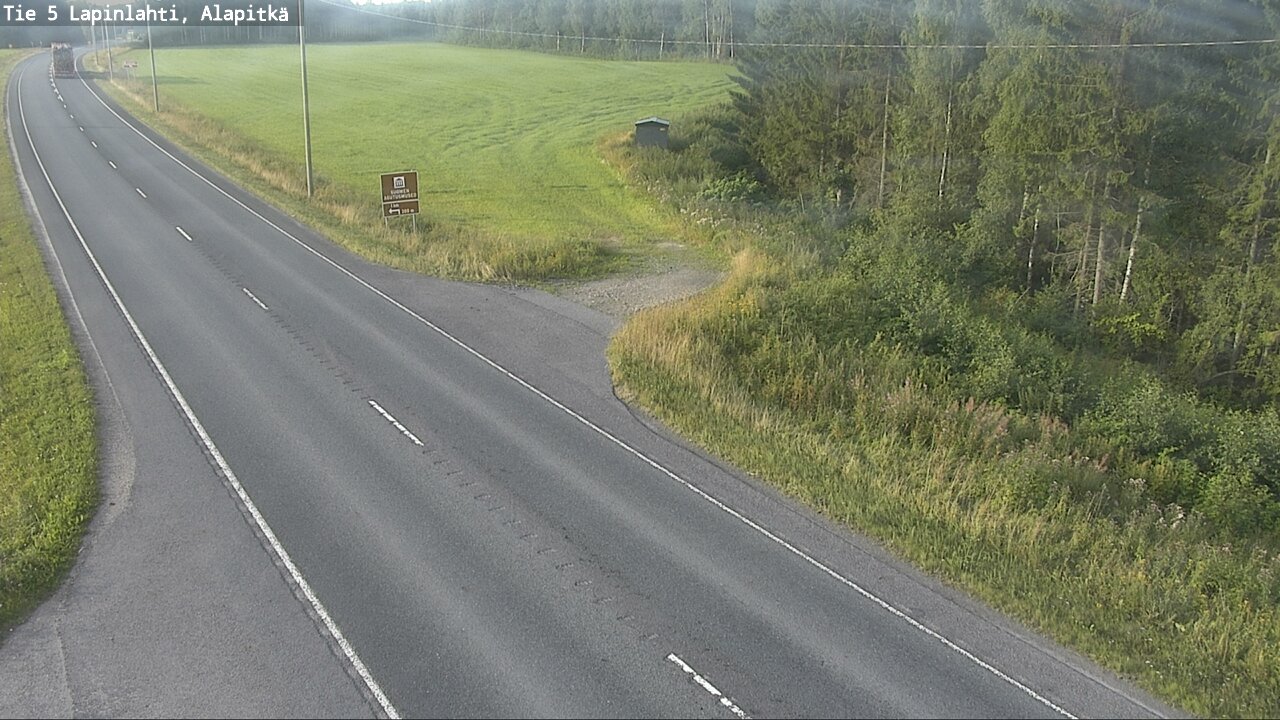 Weather Camera Image Väg 5 Lapinlax, Alapitkä, Lapinlahti, Pohjois-Savo