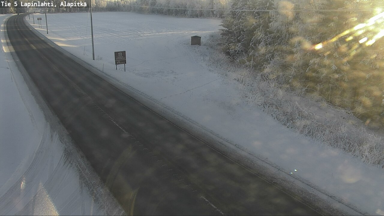 Weather Camera Image Road 5 Lapinlahti, Alapitkä, Lapinlahti, Pohjois-Savo