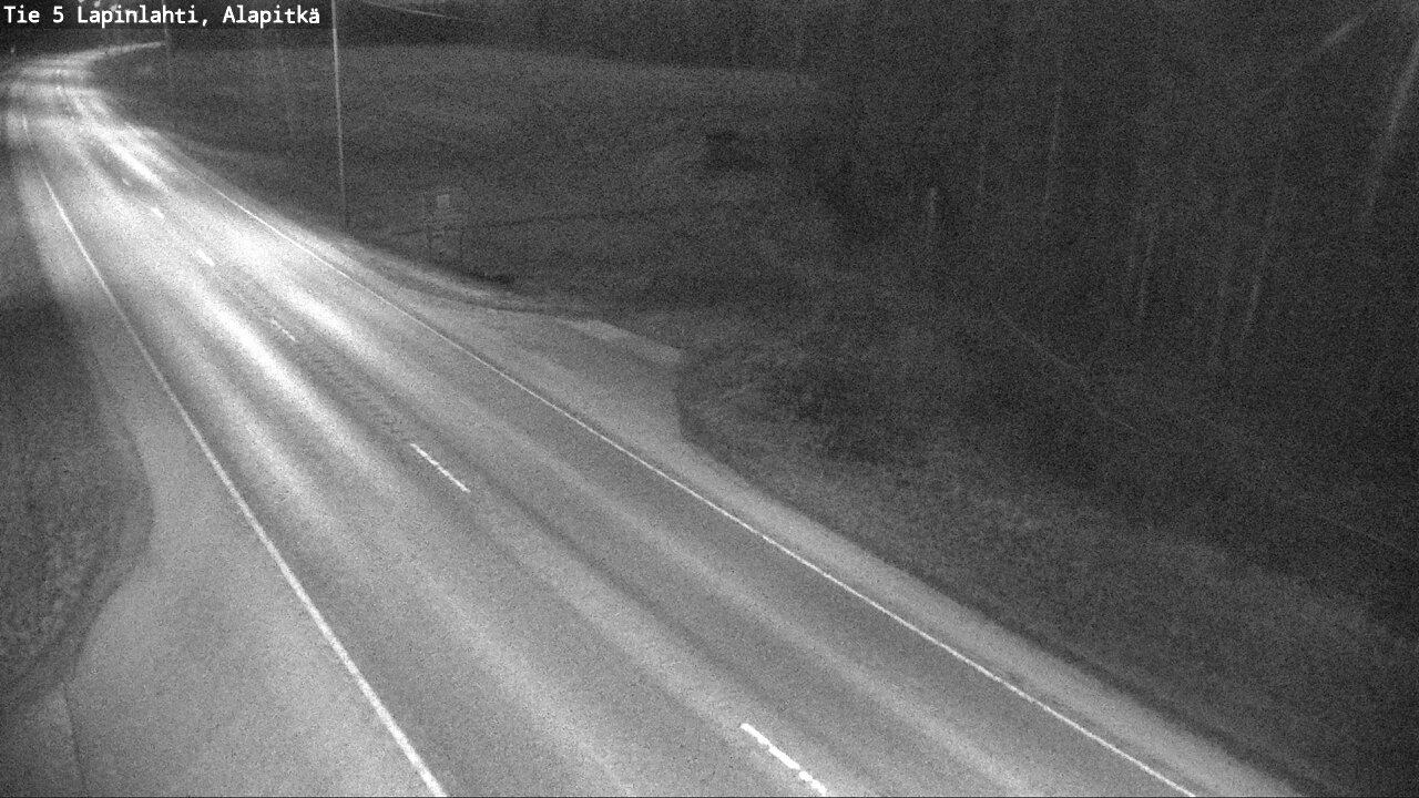 Weather Camera Image Väg 5 Lapinlax, Alapitkä, Lapinlahti, Pohjois-Savo