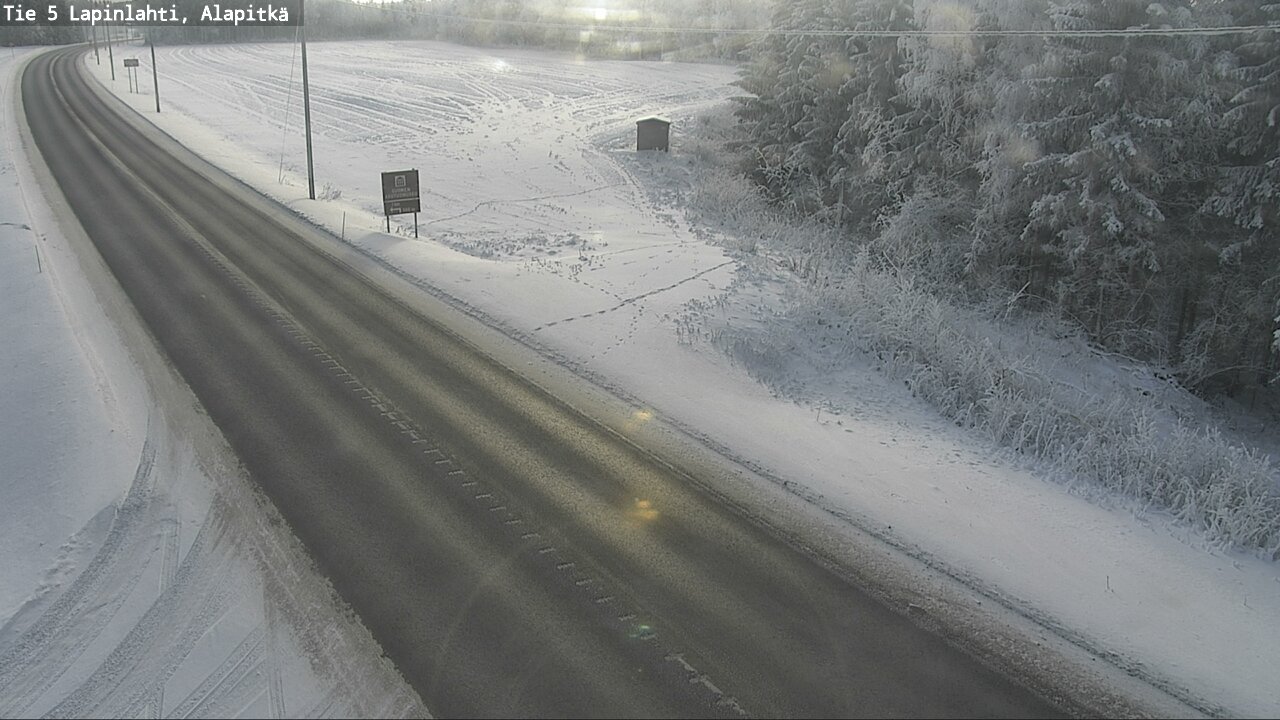 Weather Camera Image Road 5 Lapinlahti, Alapitkä, Lapinlahti, Pohjois-Savo