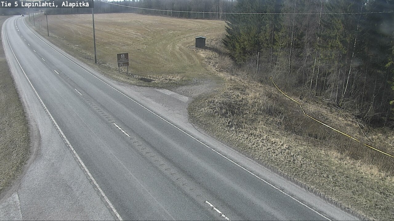 Weather Camera Image Väg 5 Lapinlax, Alapitkä, Lapinlahti, Pohjois-Savo