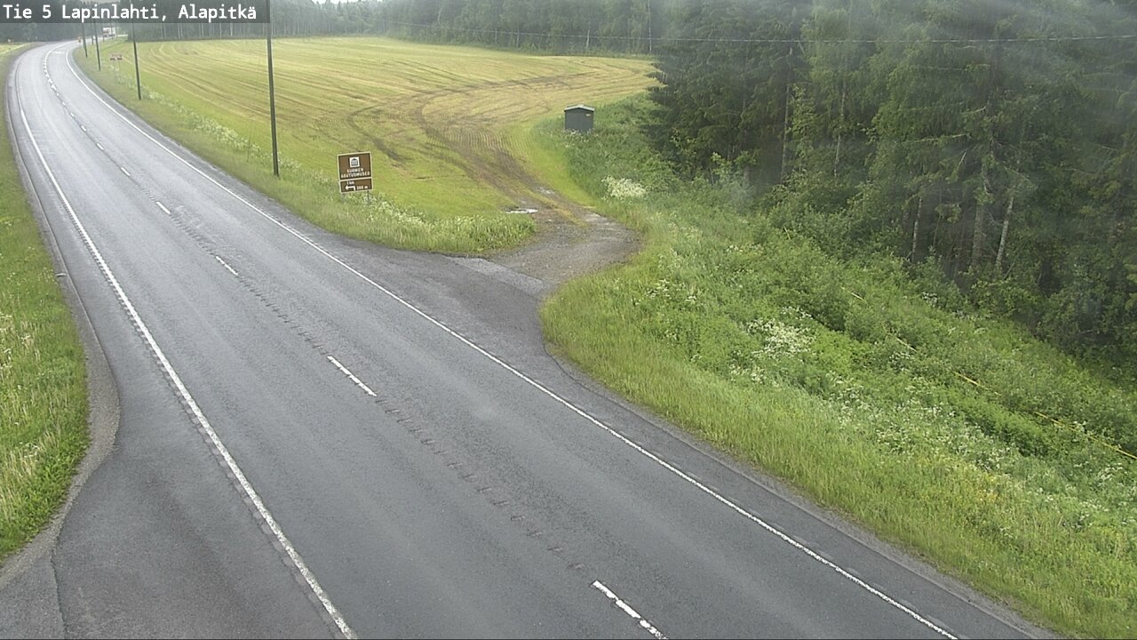 Weather Camera Image Väg 5 Lapinlax, Alapitkä, Lapinlahti, Pohjois-Savo