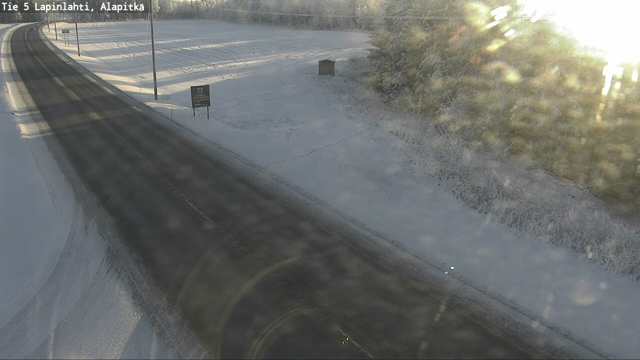 Weather Camera Image Road 5 Lapinlahti, Alapitkä, Lapinlahti, Pohjois-Savo