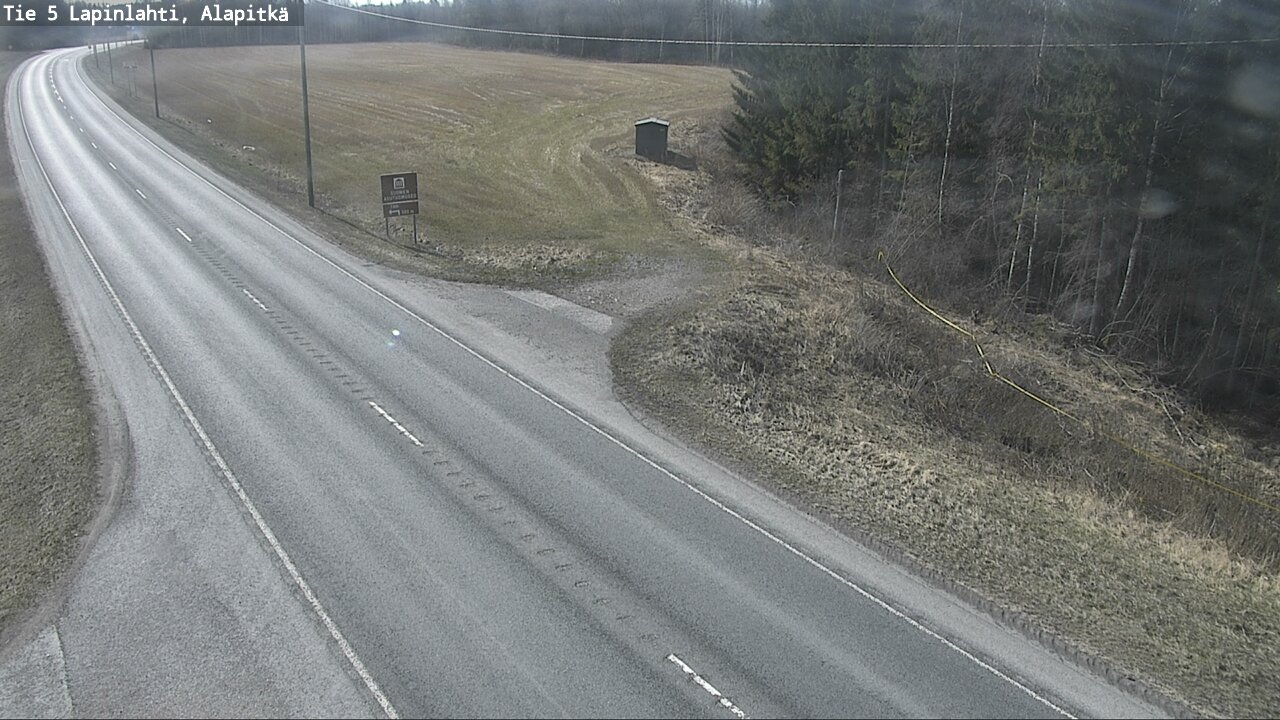 Weather Camera Image Väg 5 Lapinlax, Alapitkä, Lapinlahti, Pohjois-Savo